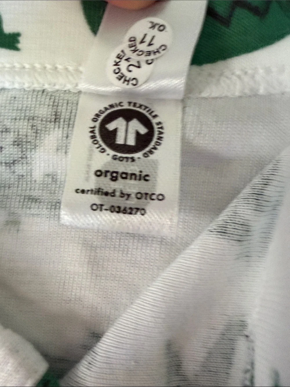 Hanna Andersson | Kids' White Briefs with Green Crocodile Print